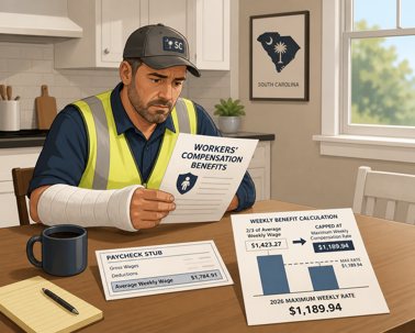 2026 South Carolina Workers' Compensation Max Comp Rate