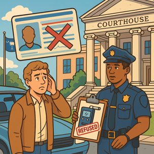 What happens if you refuse the breath test in South Carolina?