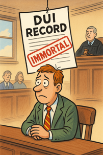 How long does a DUI stay on your record?