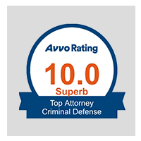 10.0 Superb Avvo Rating - Top Attorney Criminal Defense